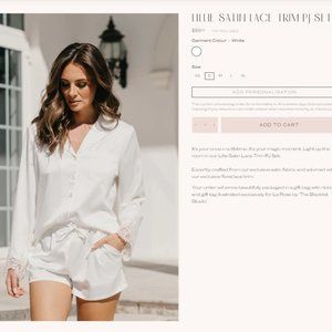 Bride PJ set